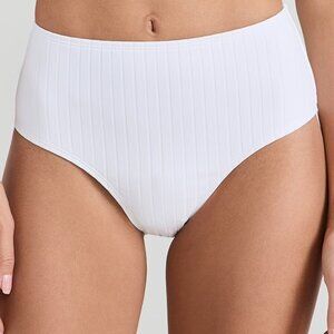 Solid & Striped The Lilo Ribbed Bikini Swim Bottom Small S Marshmallow NWT